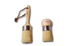 TCB- Natural Bristle Wax Brush- SET! (4855520952404)