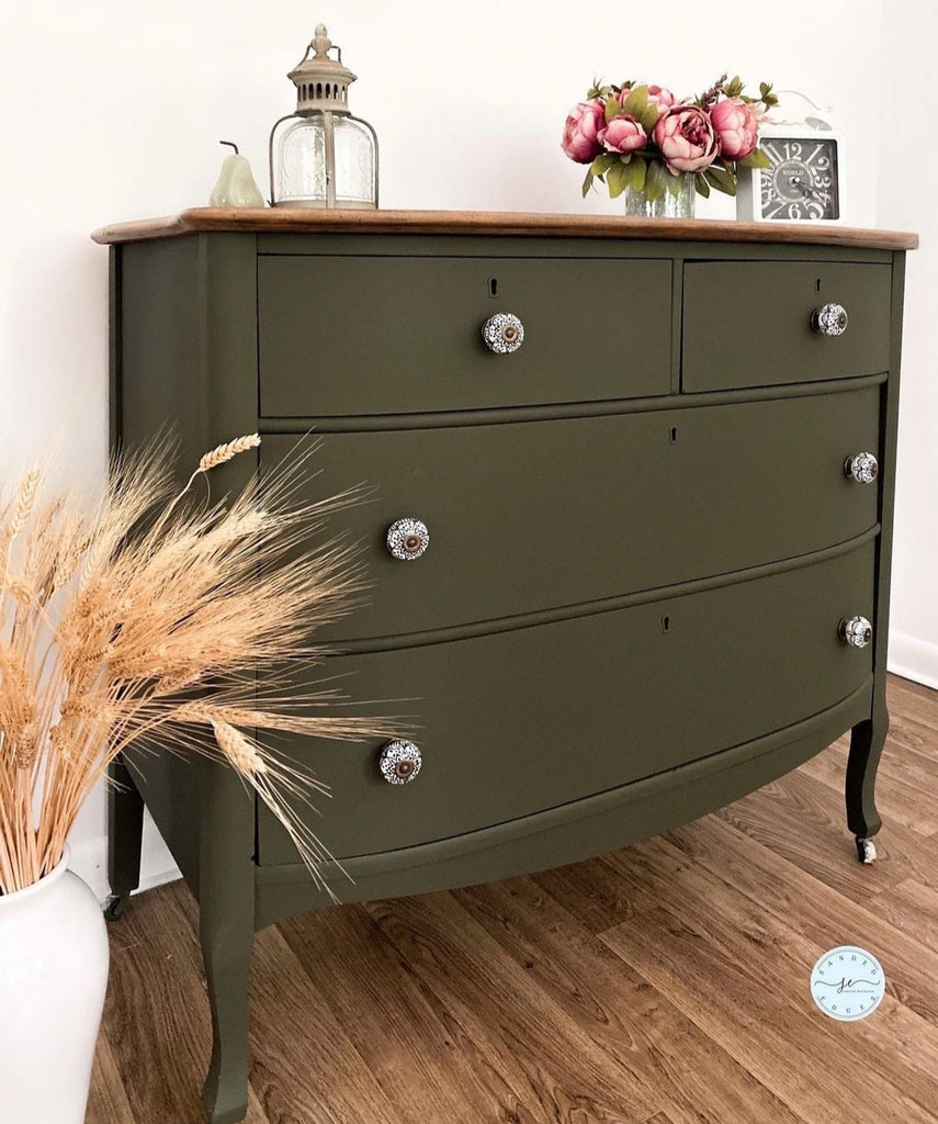 Olive green furniture paint cheap